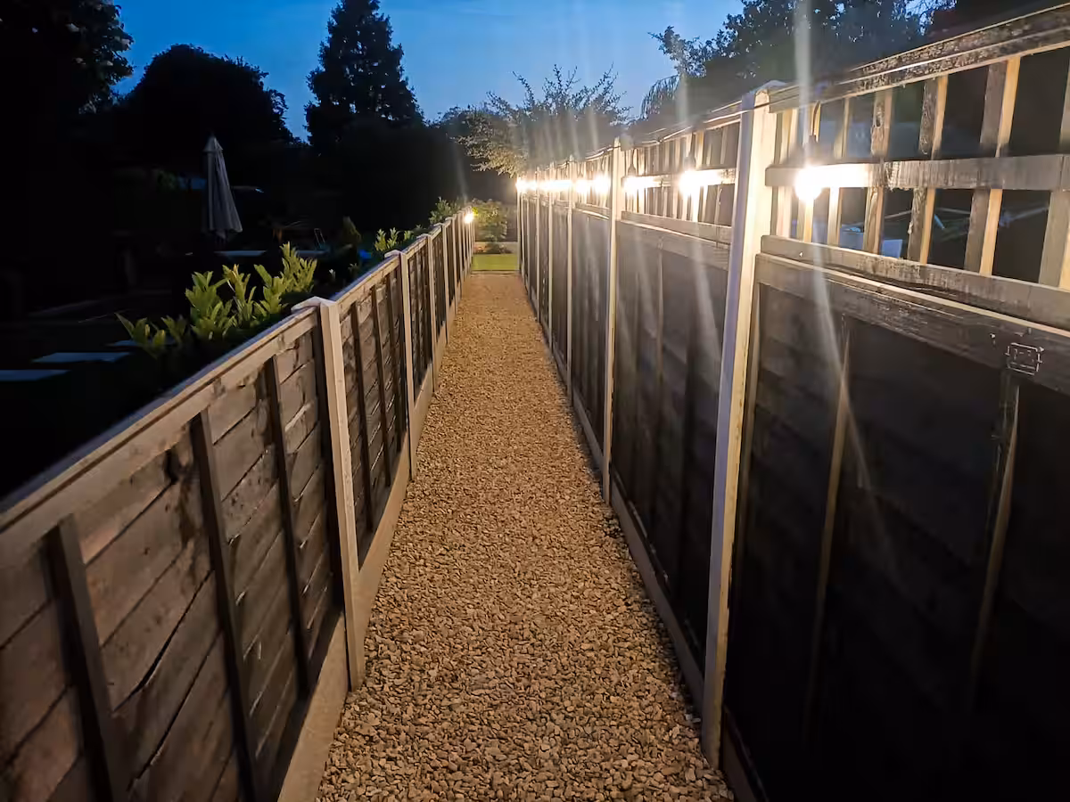 Recently transformed garden in Worcestershire